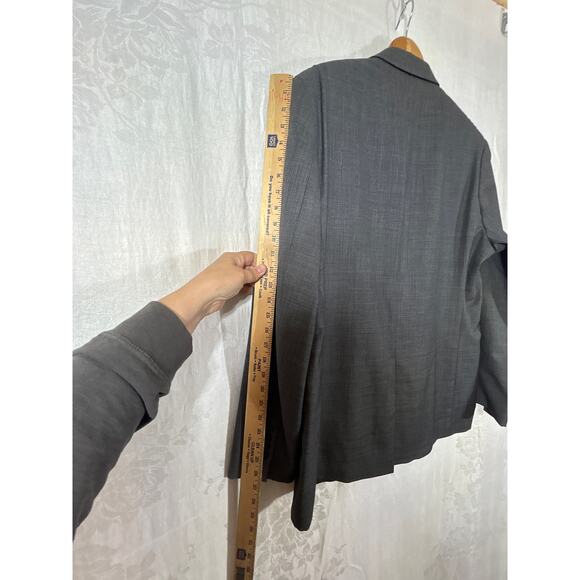 Ralph Lauren LRL Sport Coat 44L Gray Wool Made in Canada Lined Suit Stretch - Picture 16 of 16